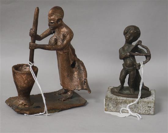 An African wood fired bronze